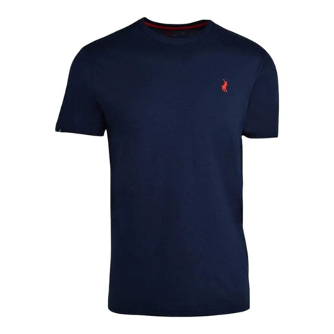 Polo Crew T-Shirt Plain - Navy