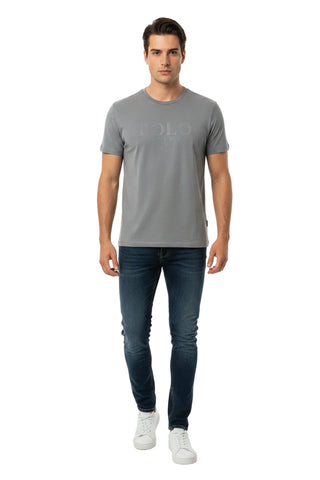 Polo T-Shirt Flock Grey