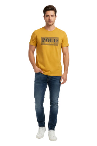 Polo T-Shirt Print Mustard