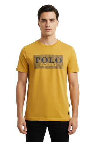 Polo T-Shirt Print Mustard