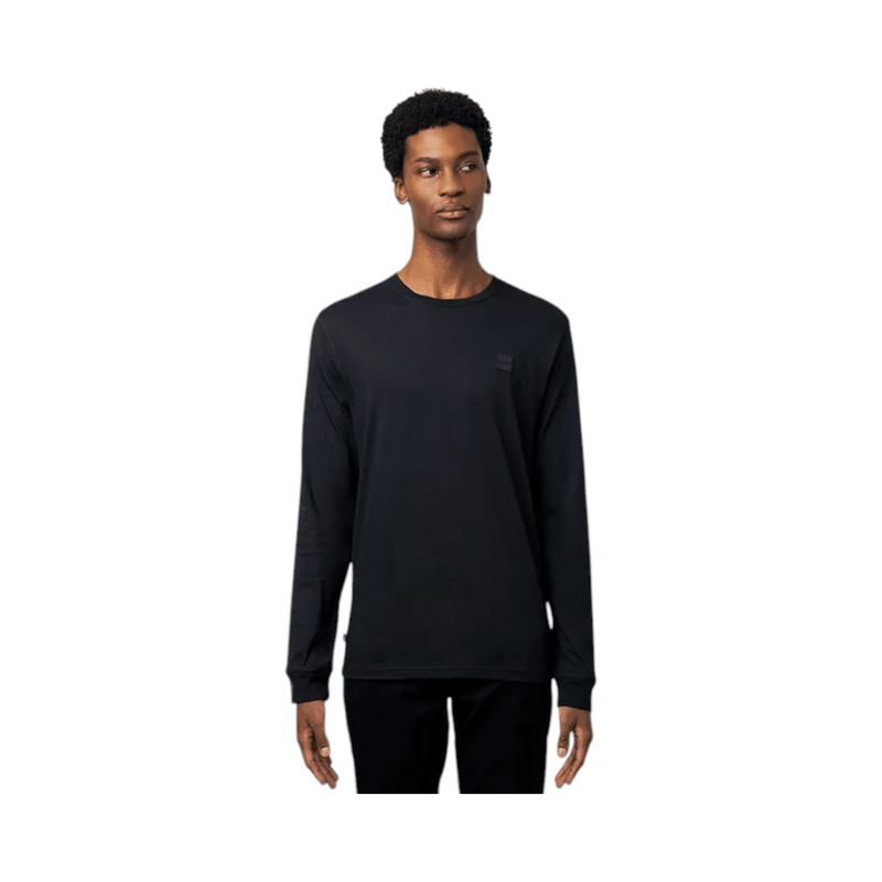 Polo Crew Longsleeve Plain Essential Black