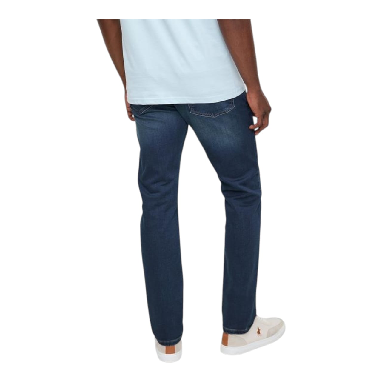 Polo Knitted Slim Leg Jean - Medium Wash