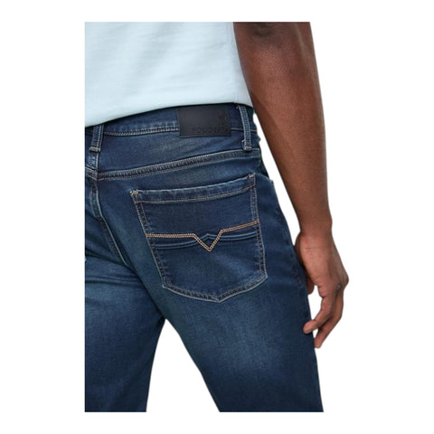 Polo Knitted Slim Leg Jean - Medium Wash