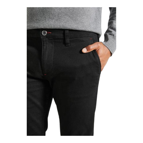 Polo Quater Slant Straight Leg Jean - Black