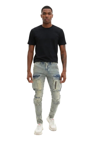 Cutty Cargo Jeans Victory Washed Blue