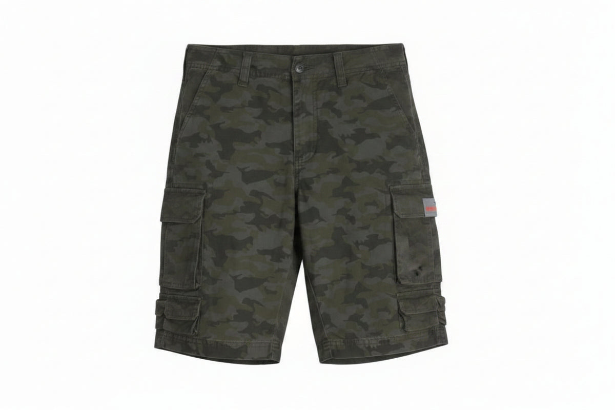 Cutty Bermuda Mortar Cargo Olive Camo Shorts