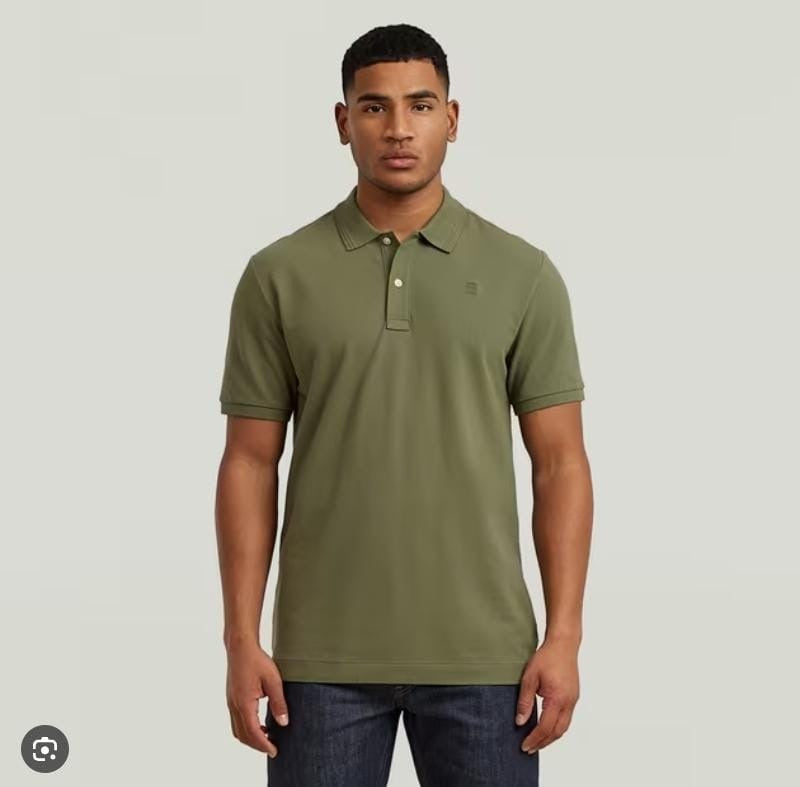 G Star Golfer Dunda Slim Four Leaf Light Olive