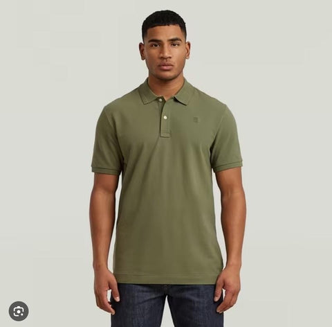 G Star Golfer Dunda Slim Four Leaf Light Olive