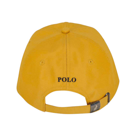Polo 6 Panel Metal Pony Peak – Mustard Yellow | Adjustable Baseball Cap