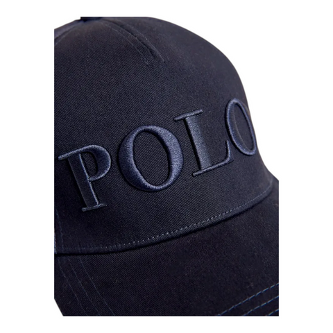 Polo Cap 5 Panel Embroidered Peak Navy