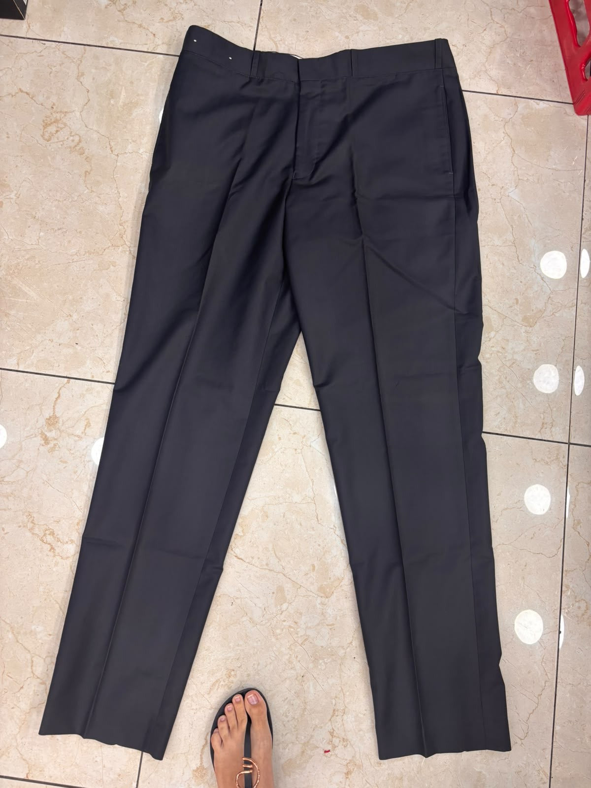 Bernado Pleatless Trouser Charcoal