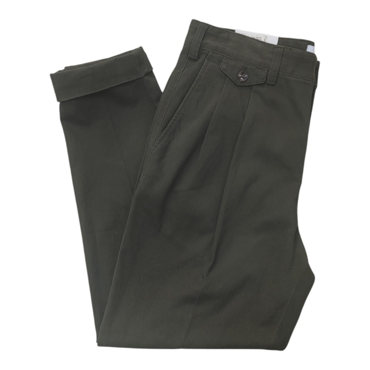 JD Chino Tapered Cropped Moss
