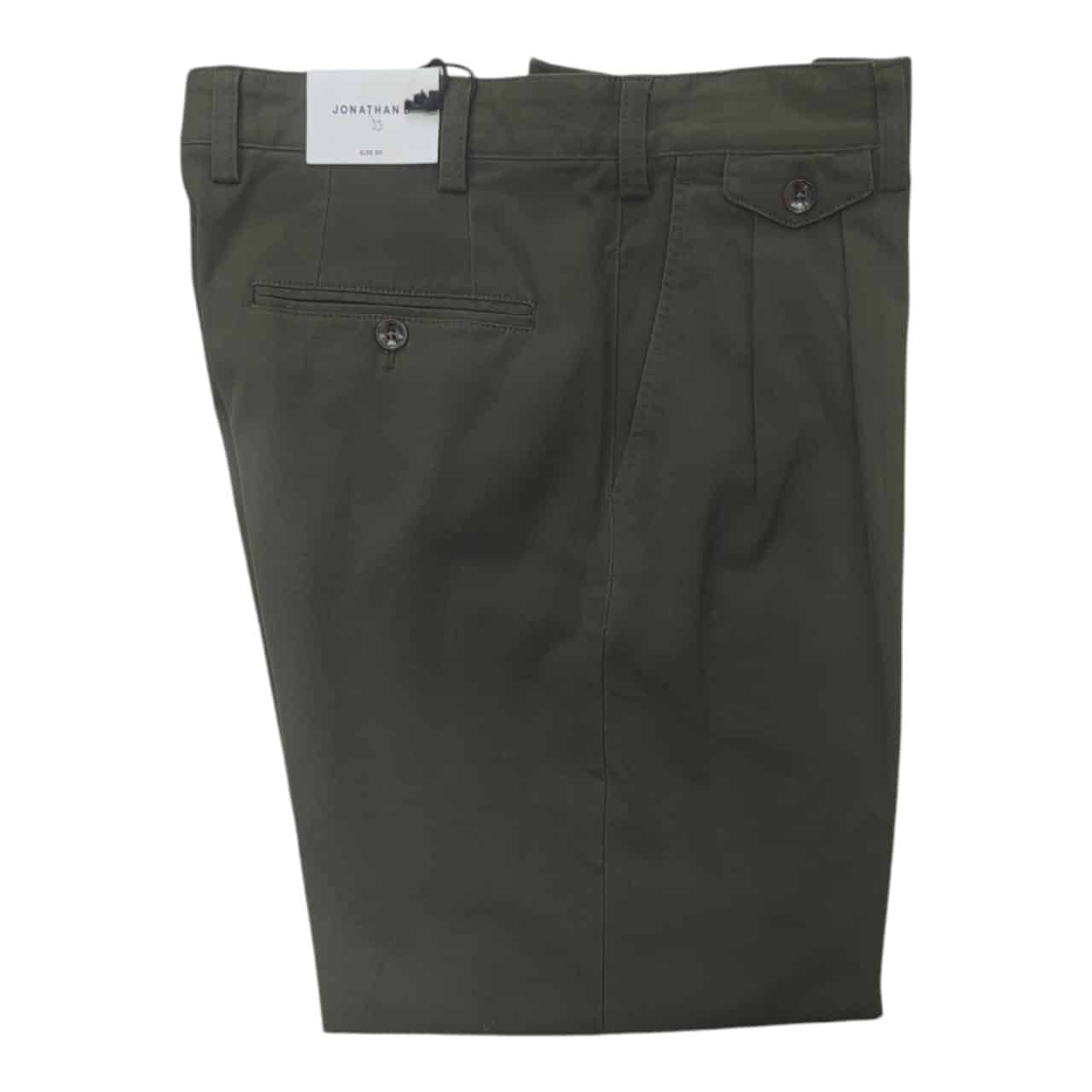 JD Chino Tapered Cropped Moss