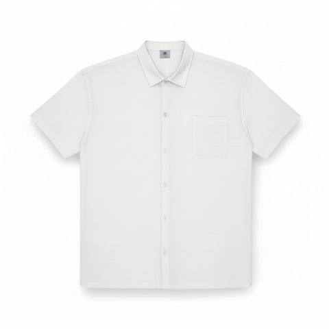 Jonathan D Button Up Shirt Luis Linen White