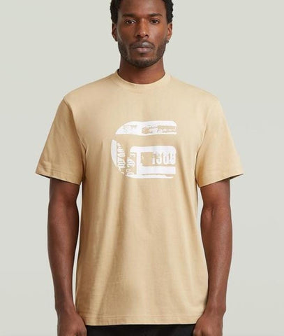 G Star T-Shirt Graphic Icon Cream