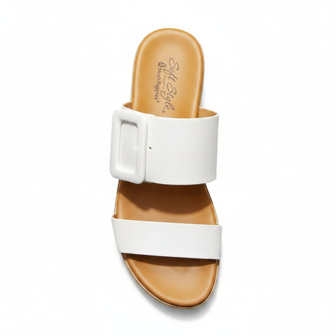 Hush Puppie Ladies Sandal Caroline White