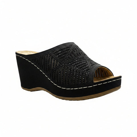 Hush Puppie Soft Trianna Wedge Black
