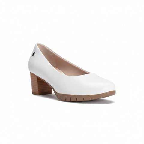 Hush Puppie Ladies Makana Slip On White