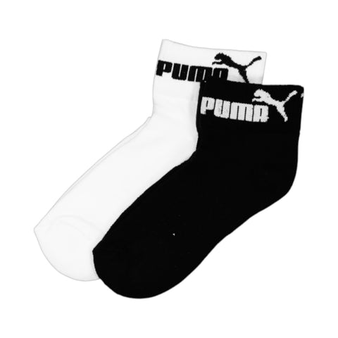 Puma Mens 2PK Tech. Running Socks - White/Black