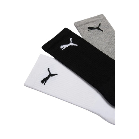 Puma Mens 3PK Cat Logo Tennis Socks - Multi