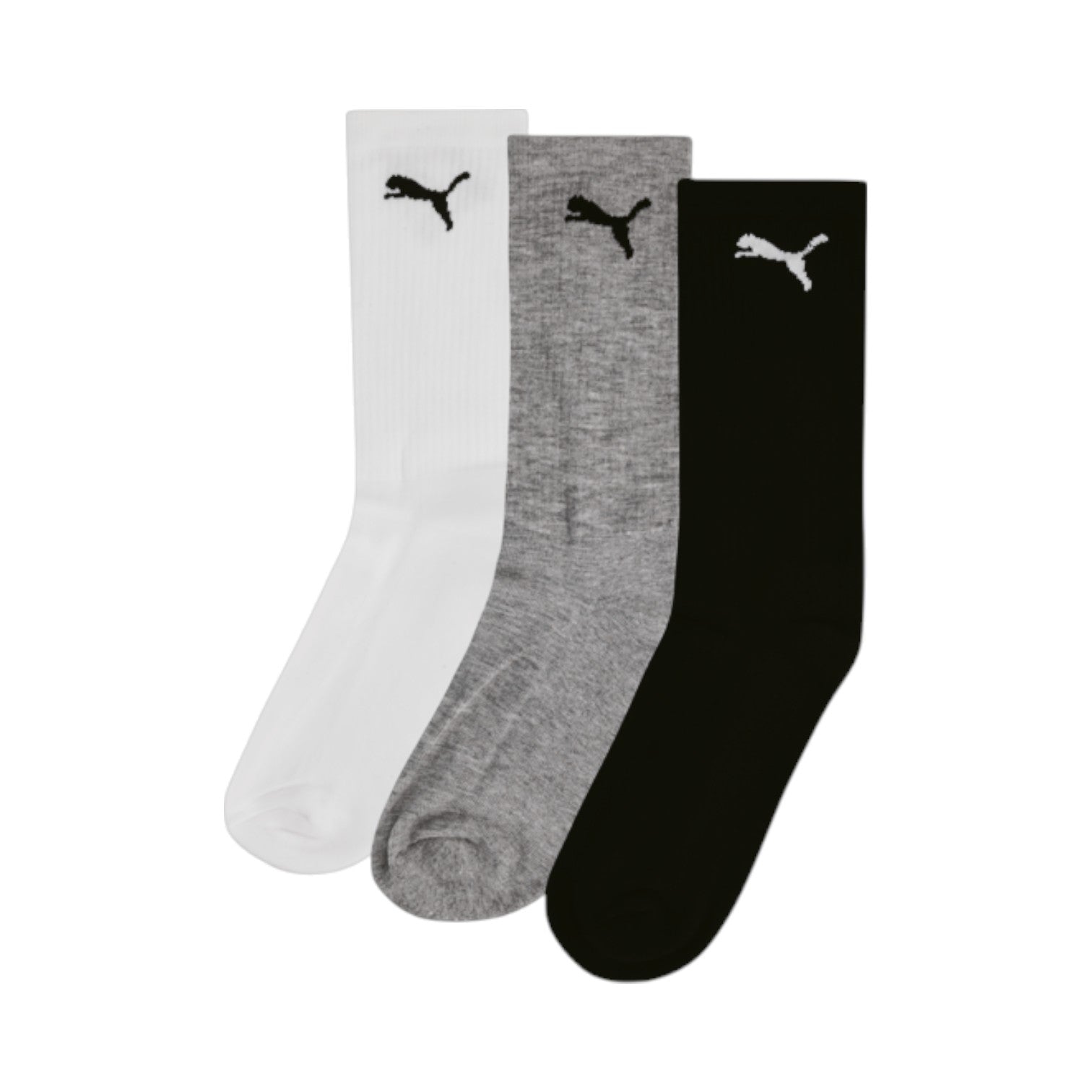 Puma Mens 3PK Cat Logo Tennis Socks - Multi