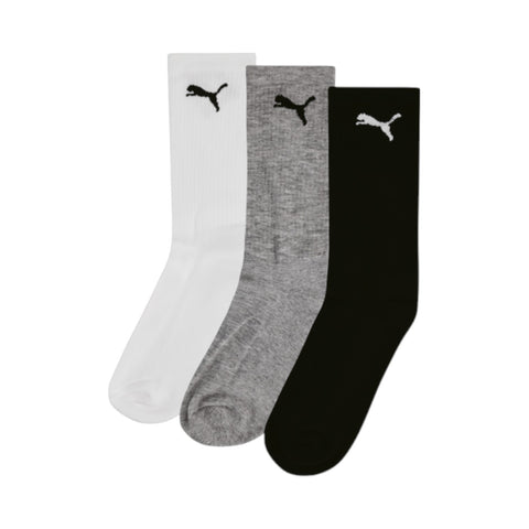 Puma Mens 3PK Cat Logo Tennis Socks - Multi