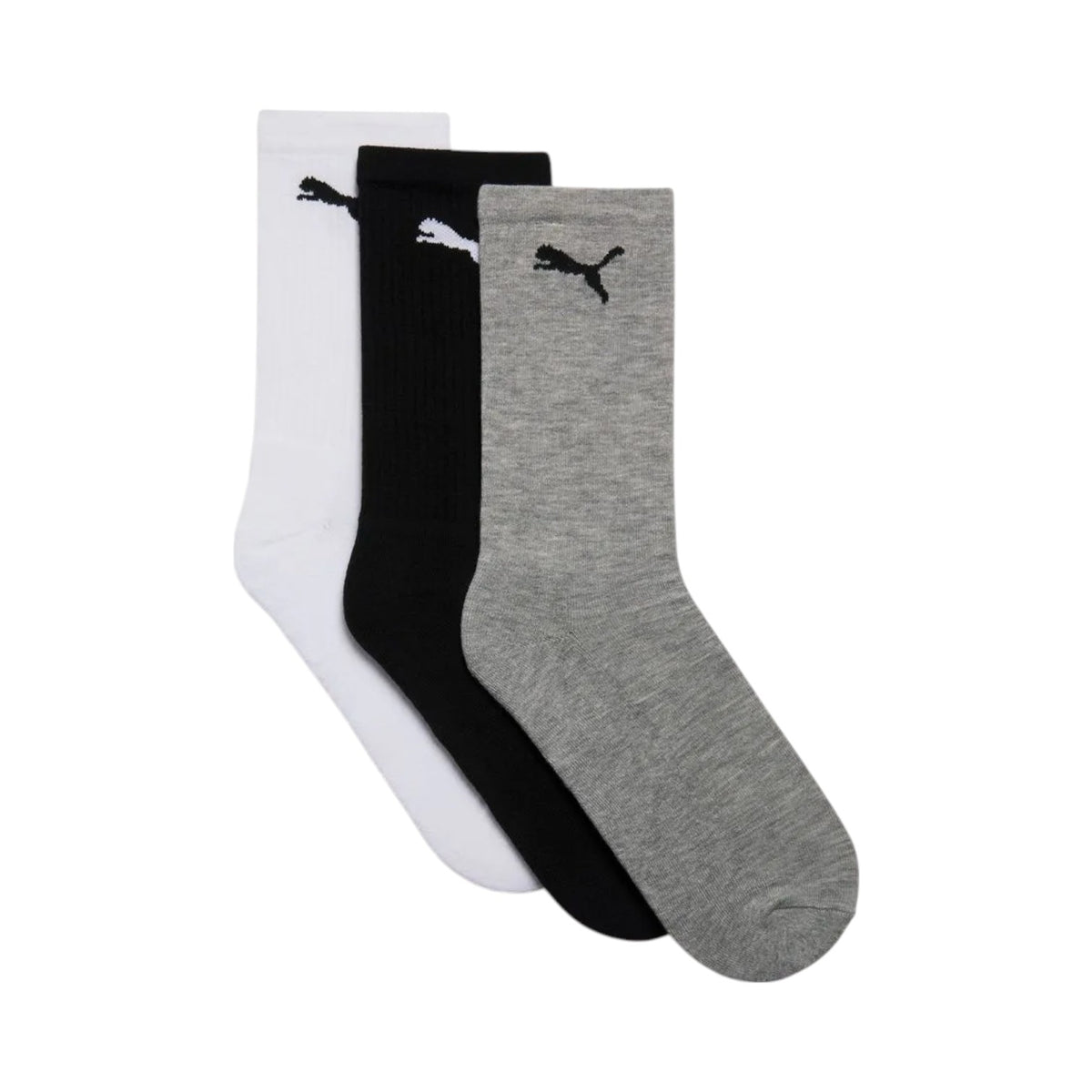 Puma Mens 3PK Cat Logo Tennis Socks - Multi