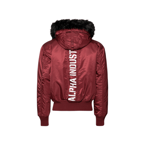 Alpha 45P Hooded Custom Jacket Burgundy