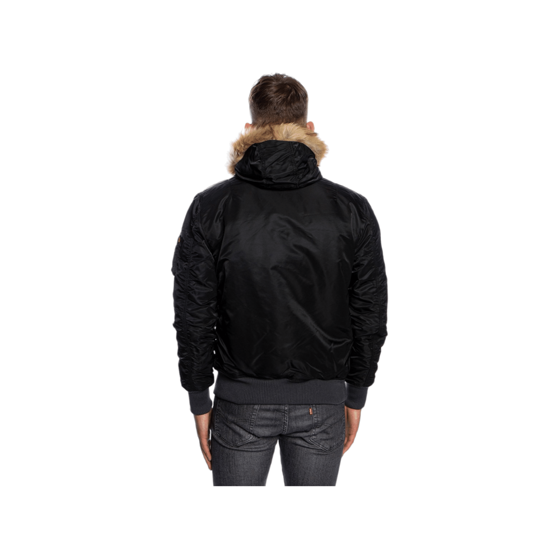 Alpha MA-1 VF Hooded CW Jacket Black