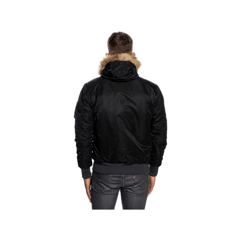 Alpha MA-1 VF Hooded CW Jacket Black