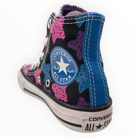 Converse School Kids Chuck Taylor All Star Hi Black Stars