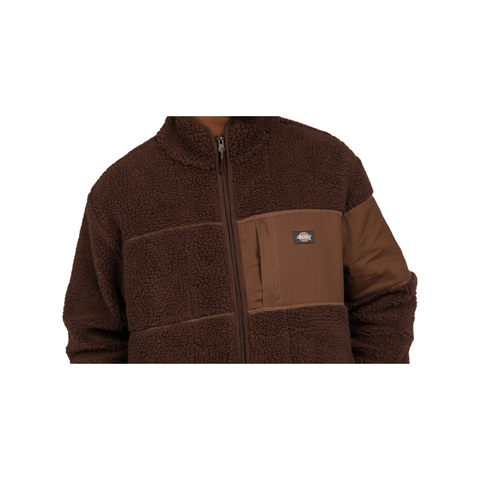 Dickies Seattle Chute Fleece LS Zip Thru Brown