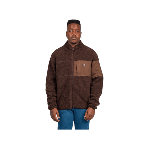 Dickies Seattle Chute Fleece LS Zip Thru Brown