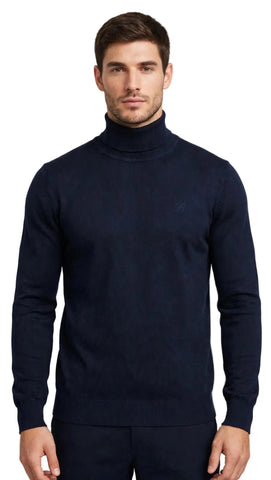 Brentwood Poloneck Brent Blue Melange