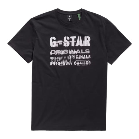 G Star Crew Originals Stencil Black