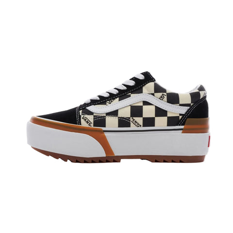 Vans Old Skool Stacked Platform Checkerboard Black/White