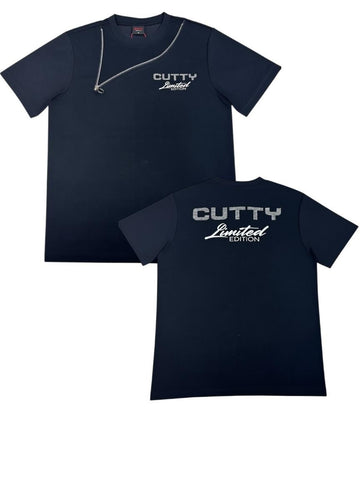 Cutty T-Shirt Zip Black