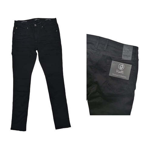 Vialli Jeans Raver Scheletrico Skinny Black