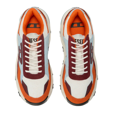 Diesel Women S-Savannah Trainers - Blue/Brown/Orange