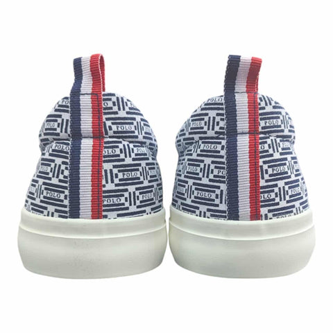 Polo AOP Crest Slip On Navy