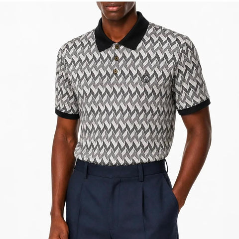 Brentwood Golfer Mercerized Cotton Saul Black/White