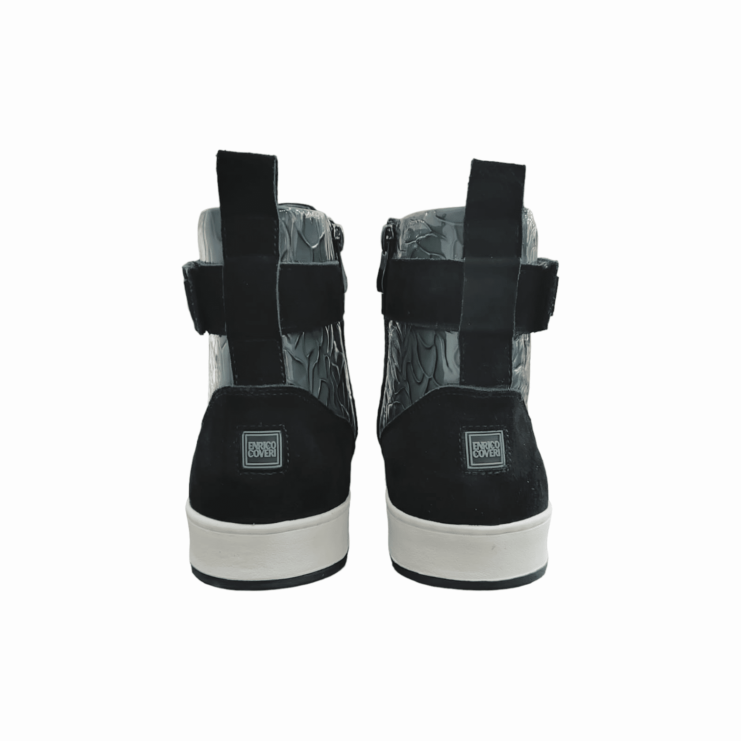 Enrico Coveri Zip Up Boot Teal/Black
