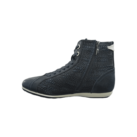 Enrico Coveri Zip Up Boot Navy/Black