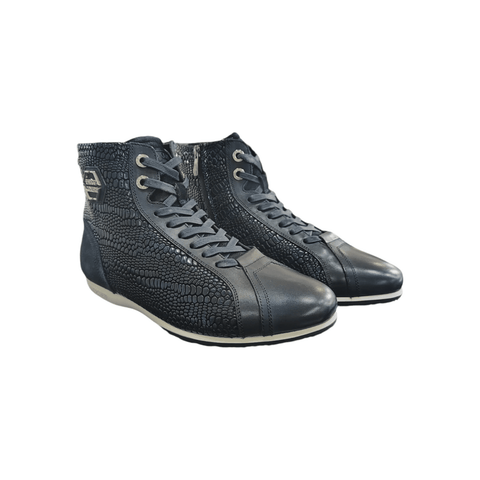 Enrico Coveri Zip Up Boot Navy/Black