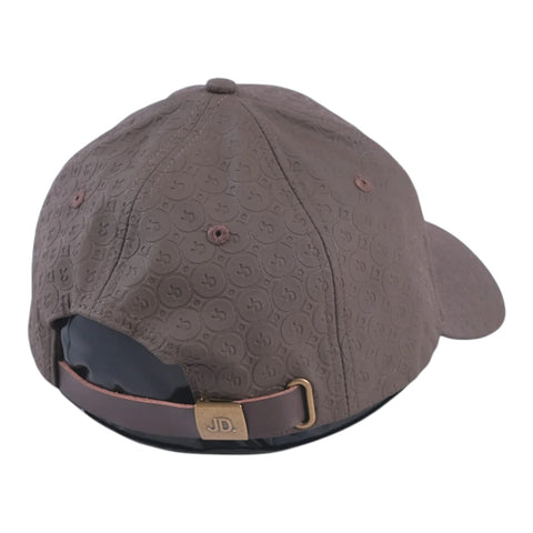 Jonathan D Sergio Debossed Print 6-Panel Cap - Chocolate