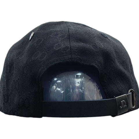 Jonathan D Davoli Monogram Print 6-Panel Cap - Black