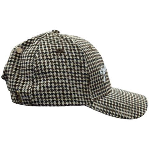 Jonathan D Dugo Check 6-Panel Cap - Brown