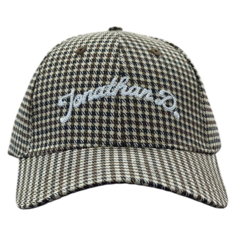 Jonathan D Dugo Check 6-Panel Cap - Brown