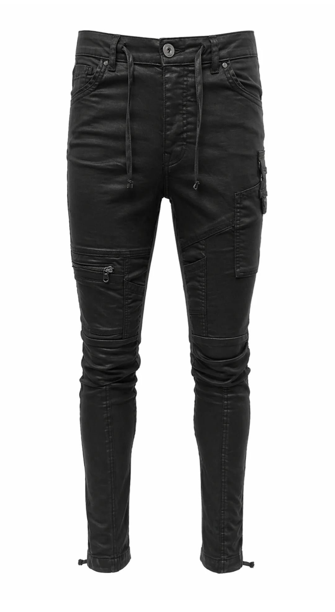 Vialli Jeans Cargo Ranger Ultra Oil Black
