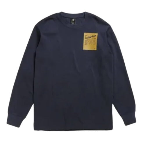 G Star Crew L/S Embro Graphic Black
